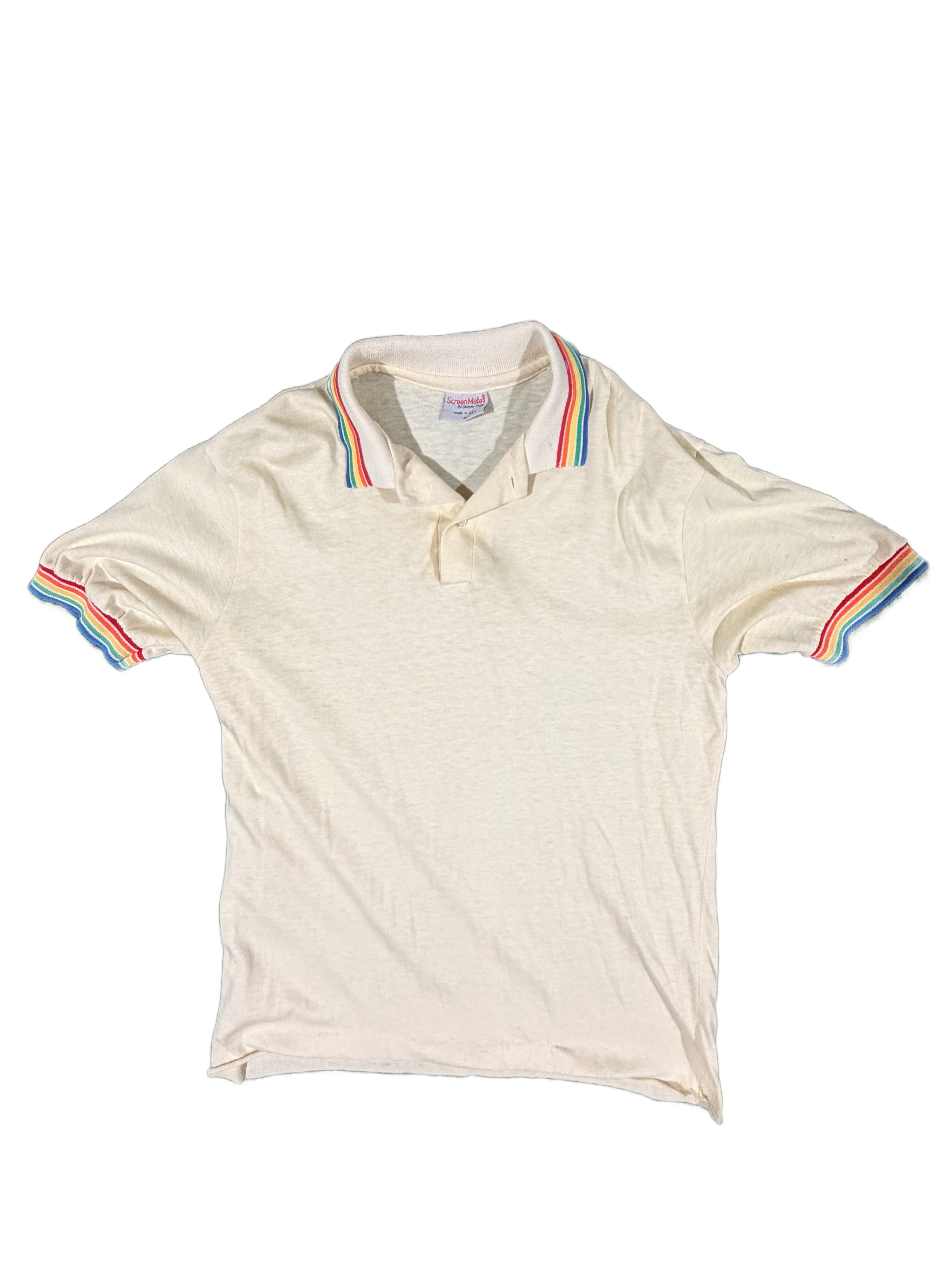 Women's Vintage Rainbow Collar Polo