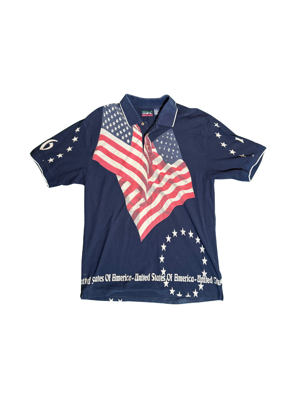 Vintage American Flag Polo