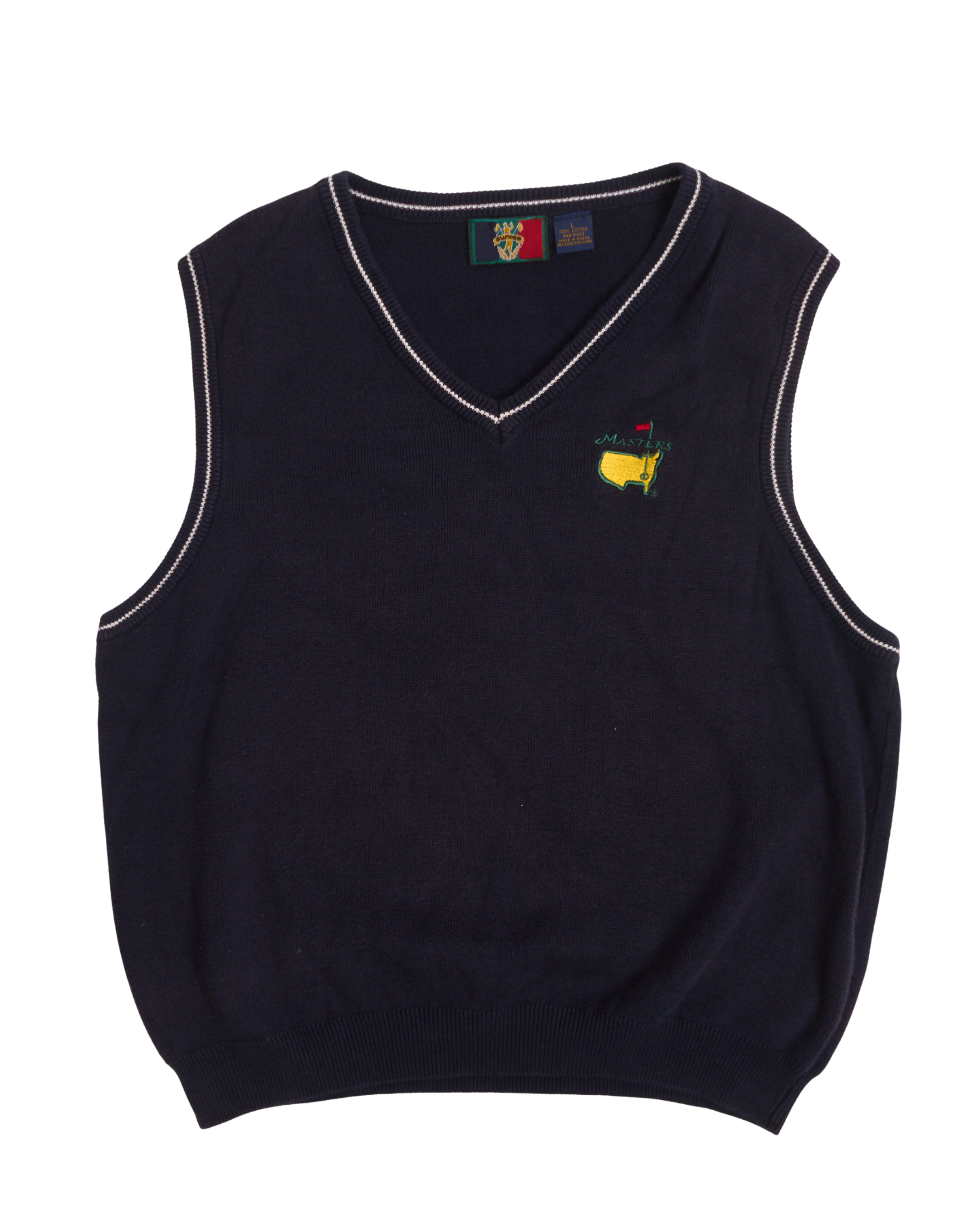 Masters Logo Navy Sweatervest