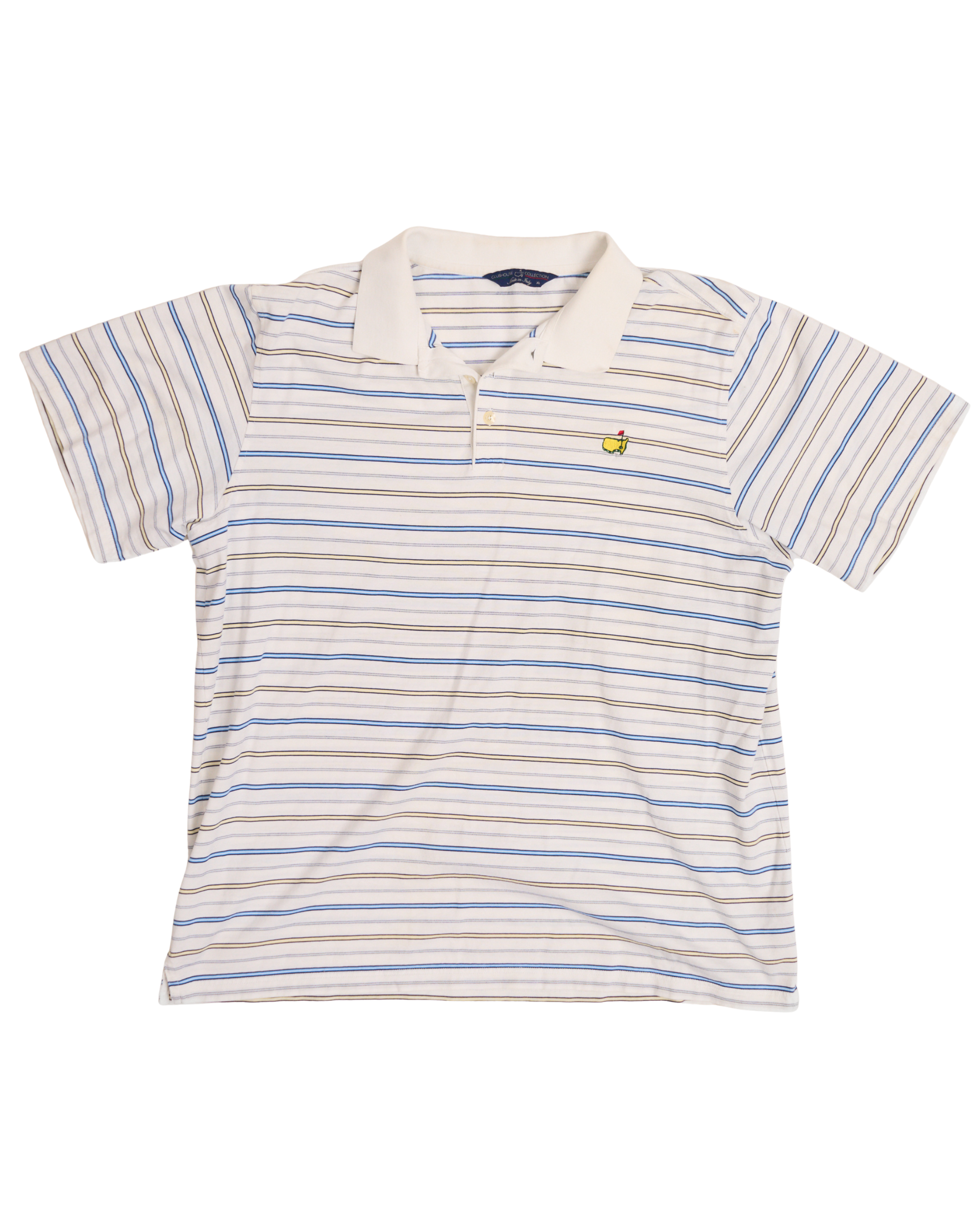 Masters Blue and Yellow Stripe Polo