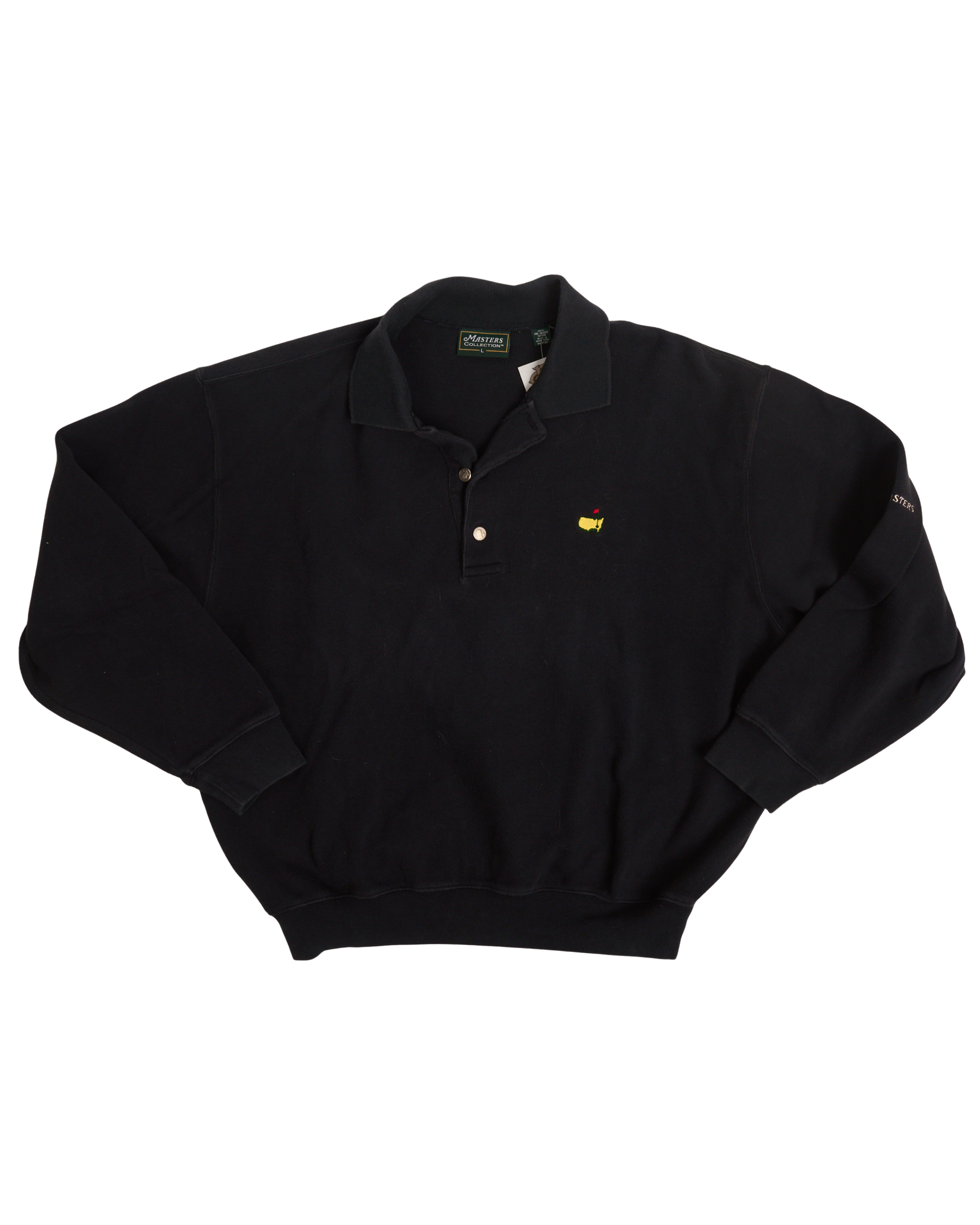 Masters Black 1/4 Button Pullover
