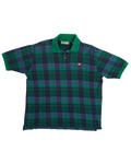 Masters Blue and Green Plaid Polo