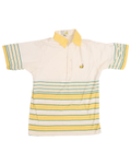 Masters Yellow and White Striped Polo