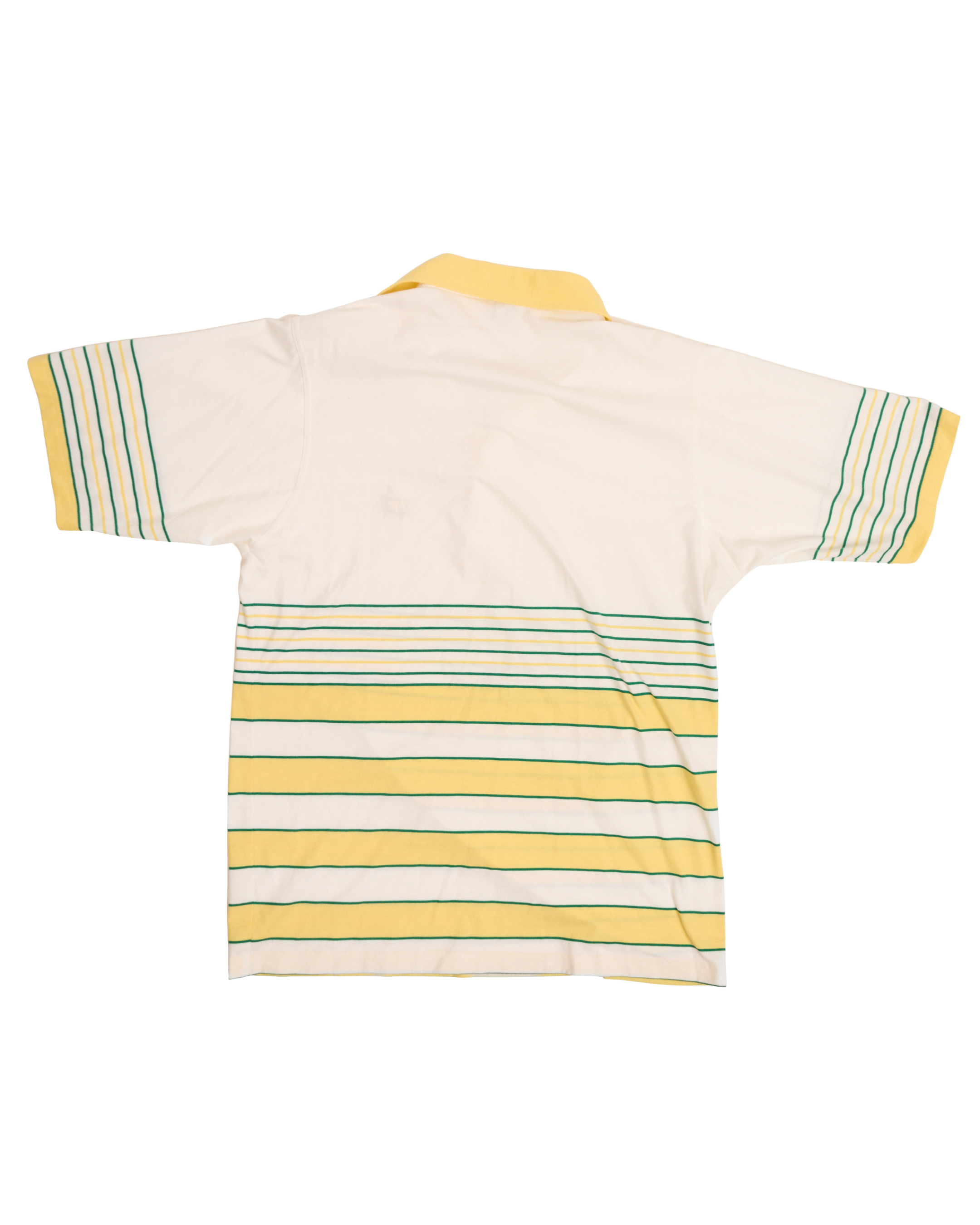 Masters Yellow and White Striped Polo