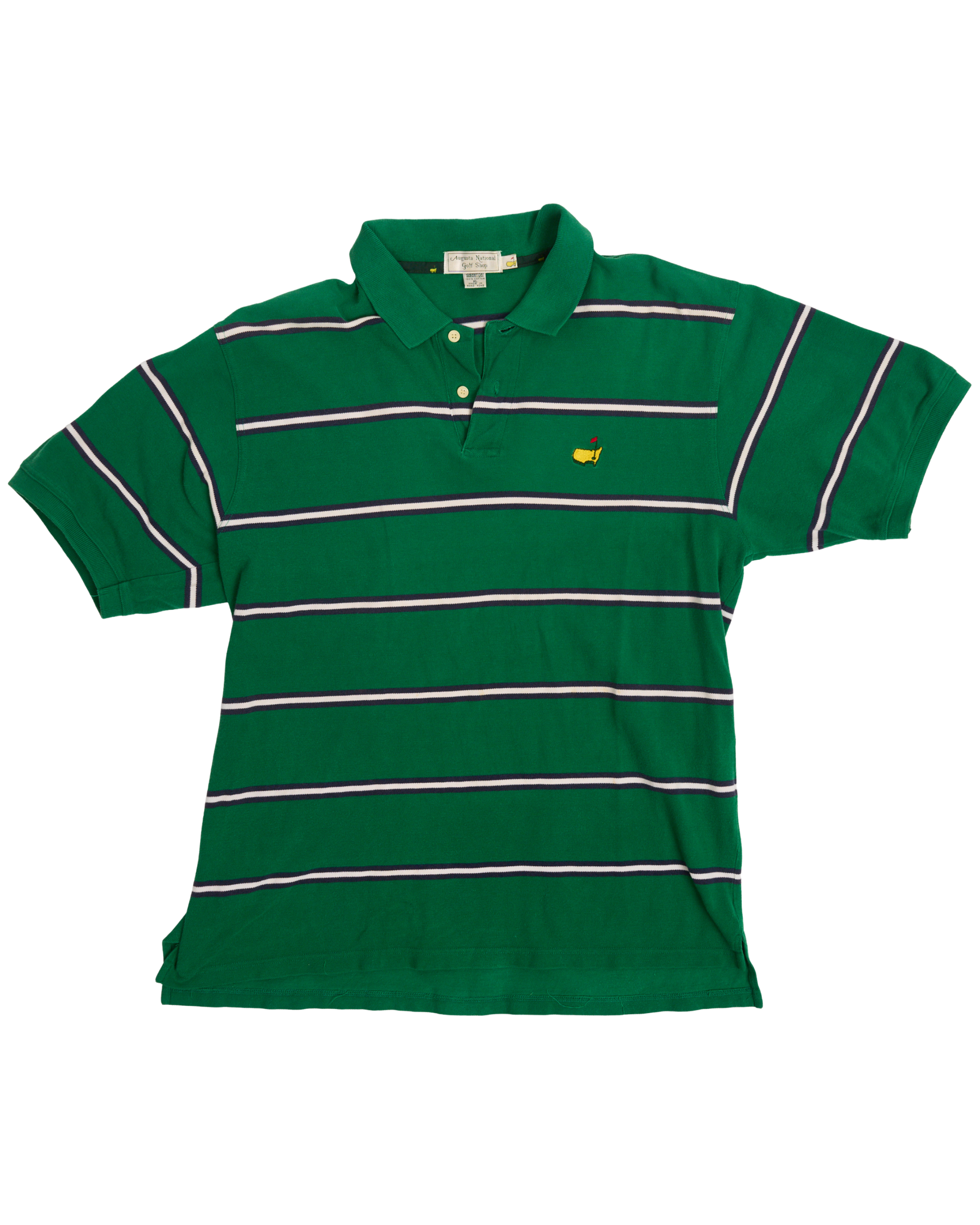 Masters Blue, White, Green Stripe Polo