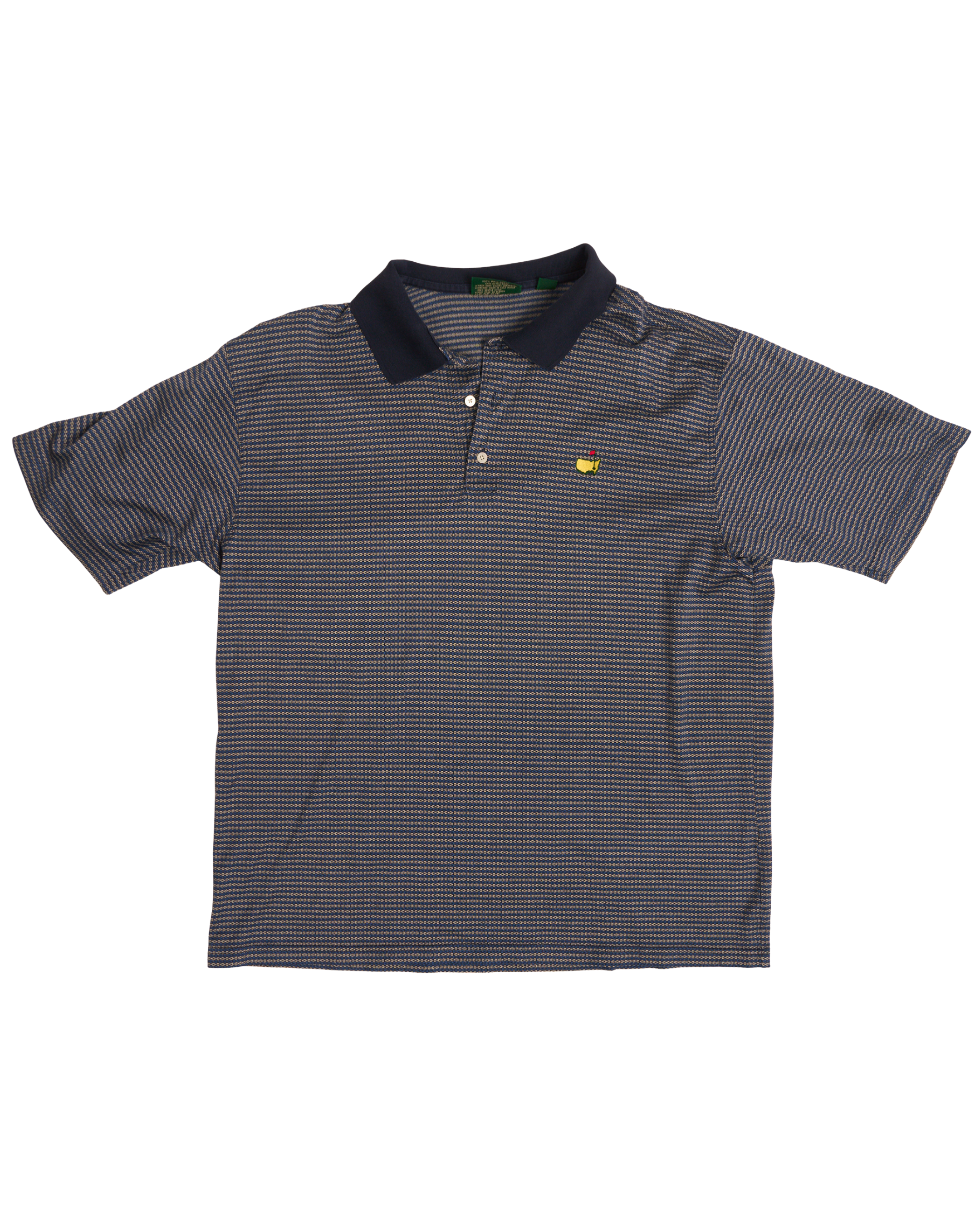 Masters Blue and White Chain Pattern Polo