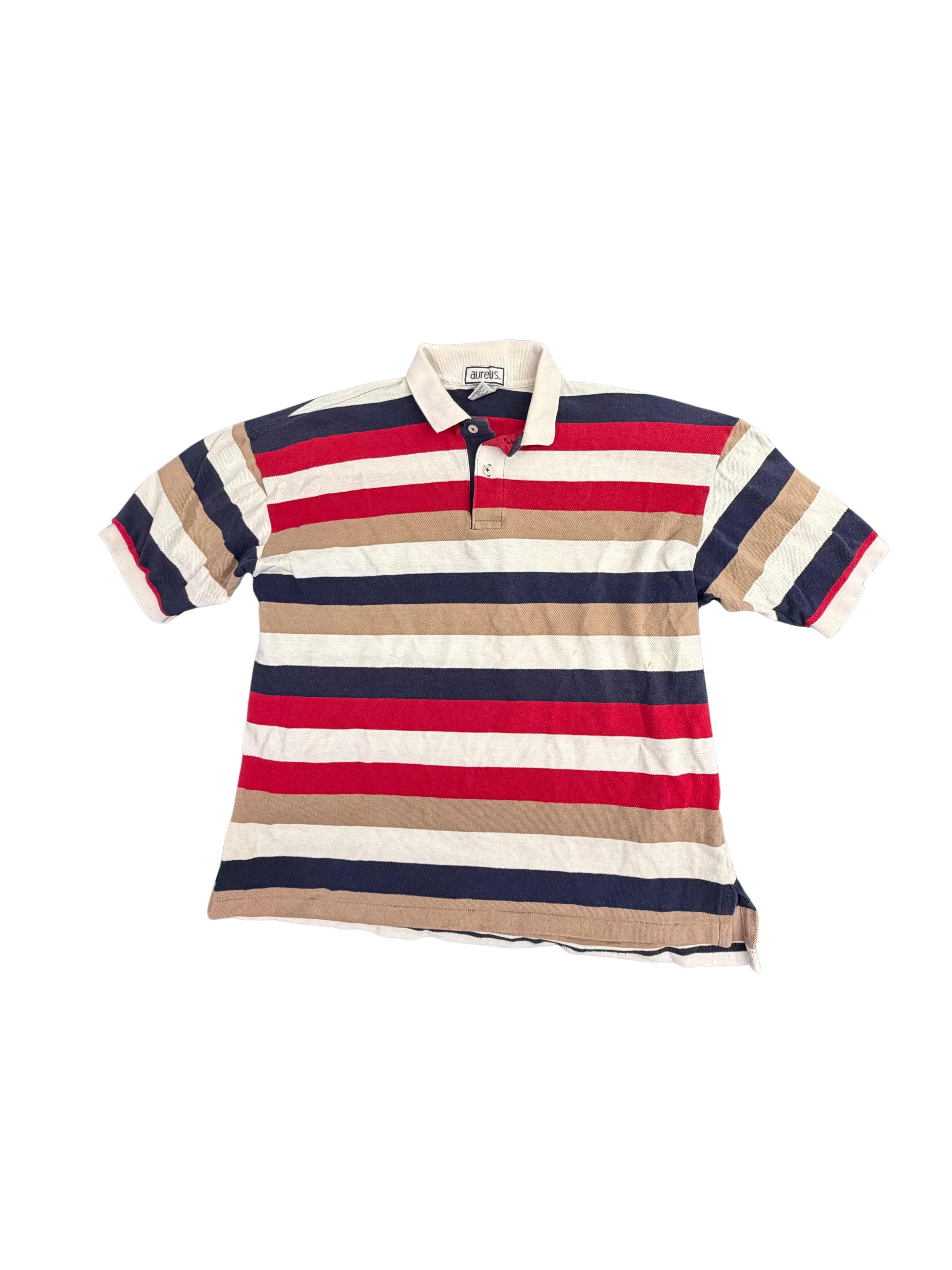 Vintage Aureus Striped Polo