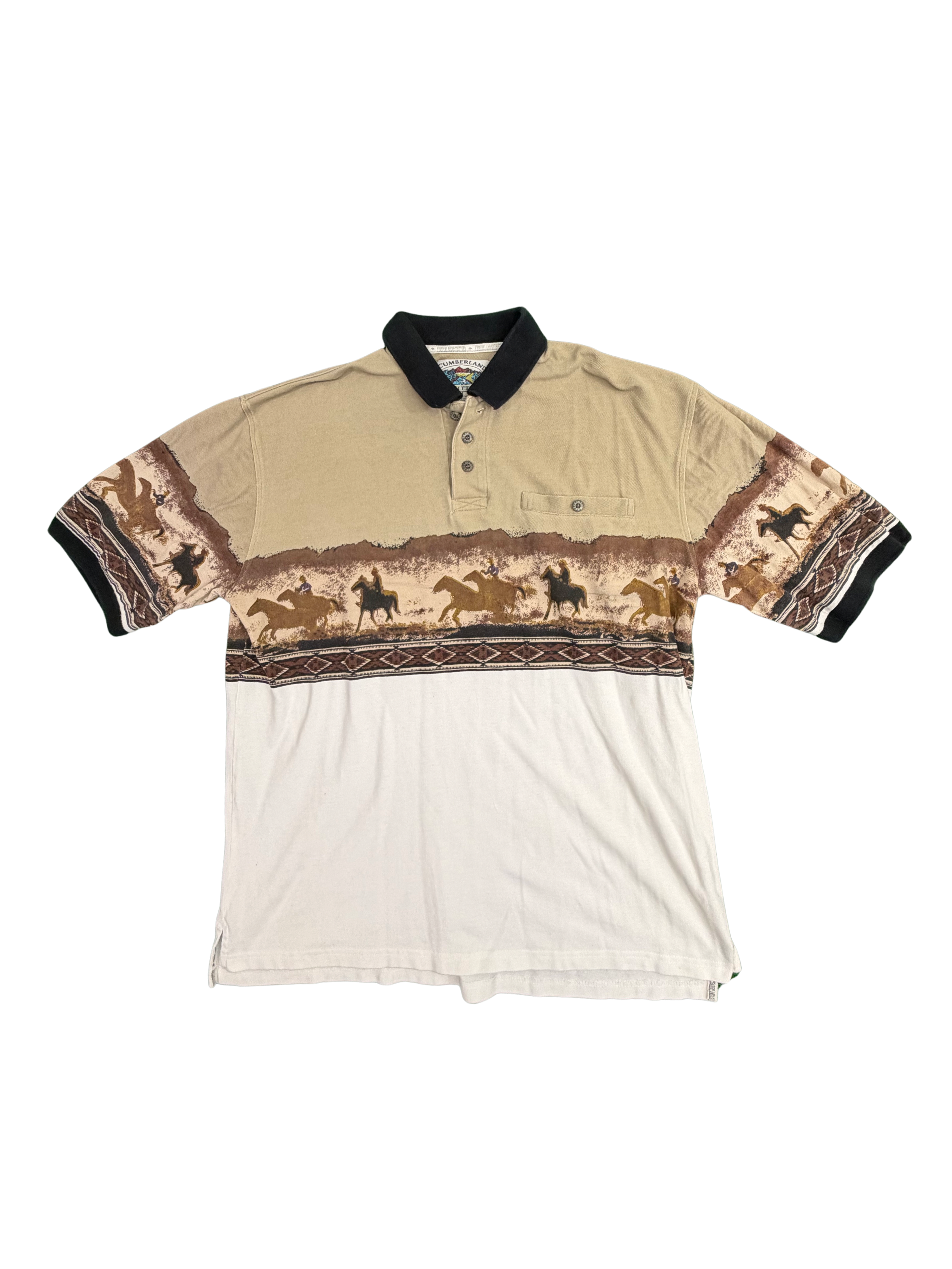 Vintage Riding Cowboys Polo