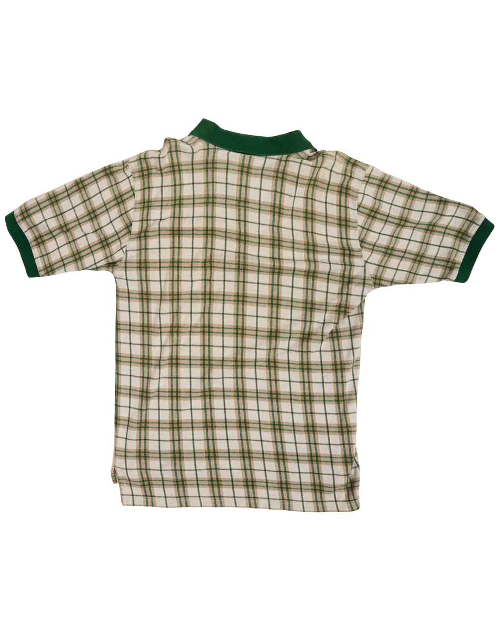 Masters Yellow Green Plaid Polo