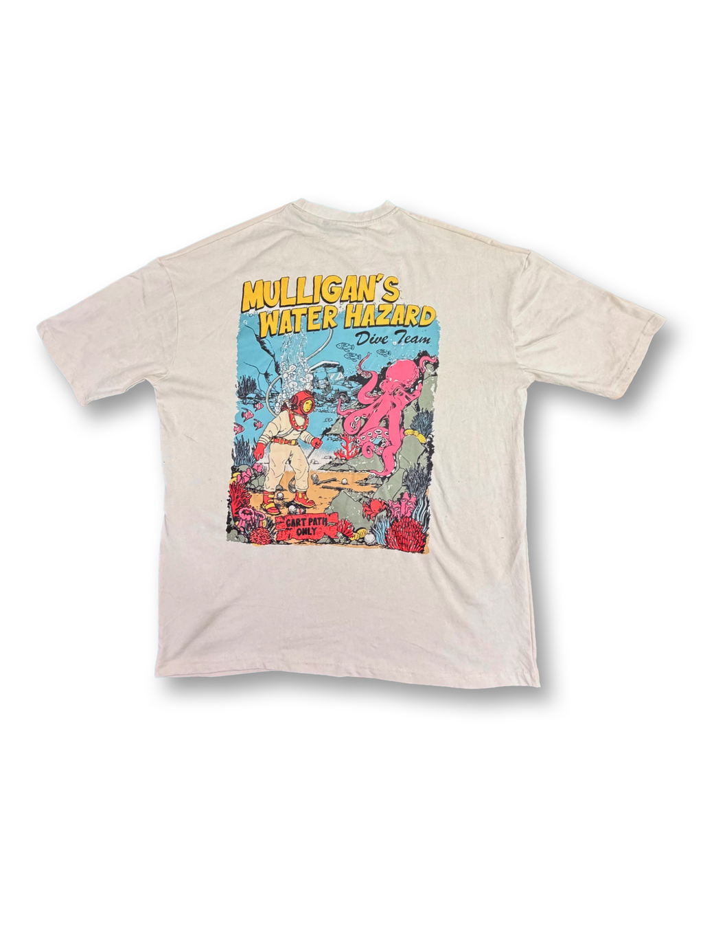 The Water Hazard Dive Team Tee - Washed White