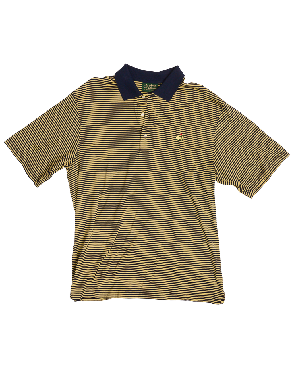 Masters Yellow Blue Striped Polo