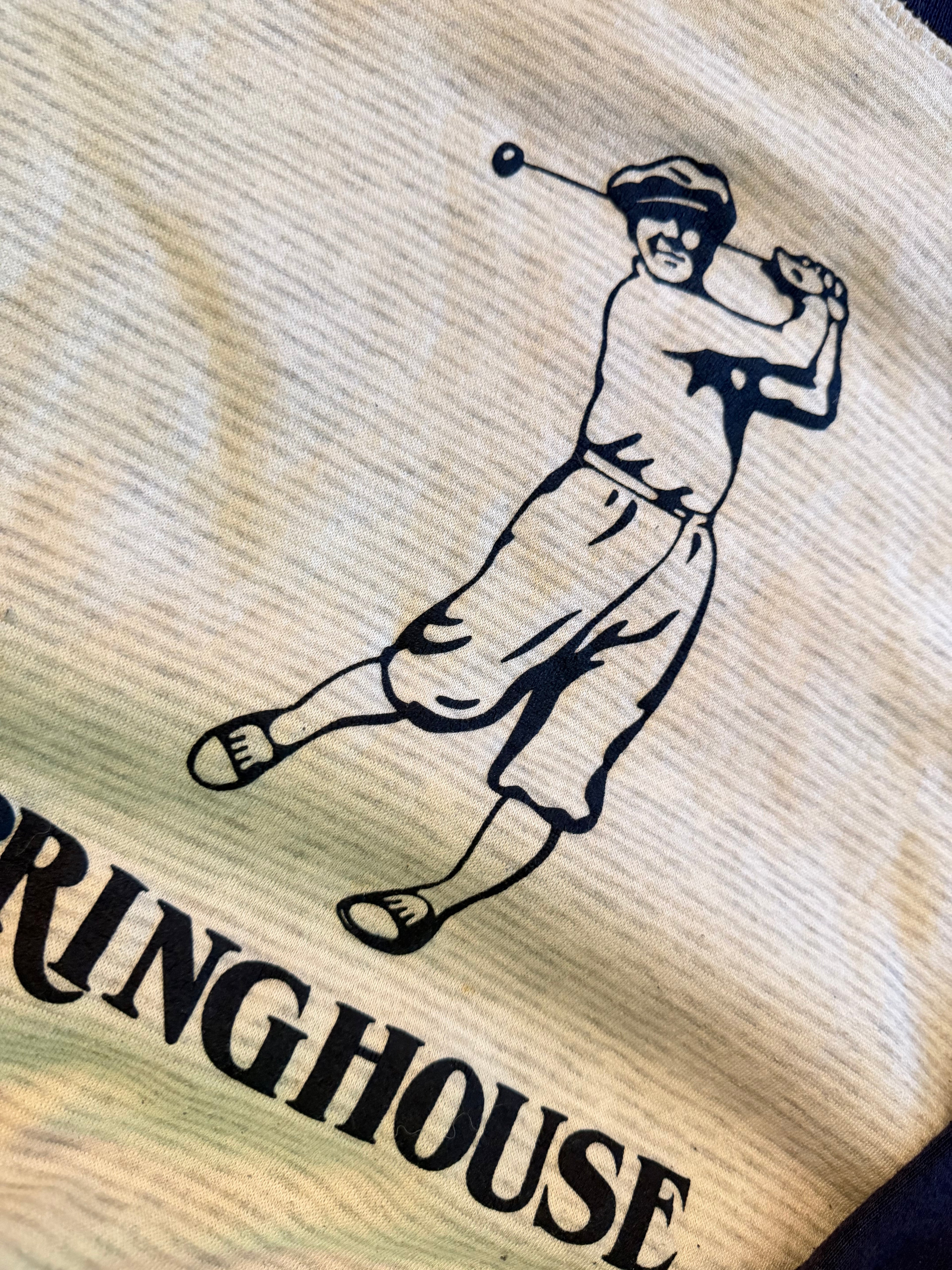 Vintage Springhouse Navy and Grey Crewneck