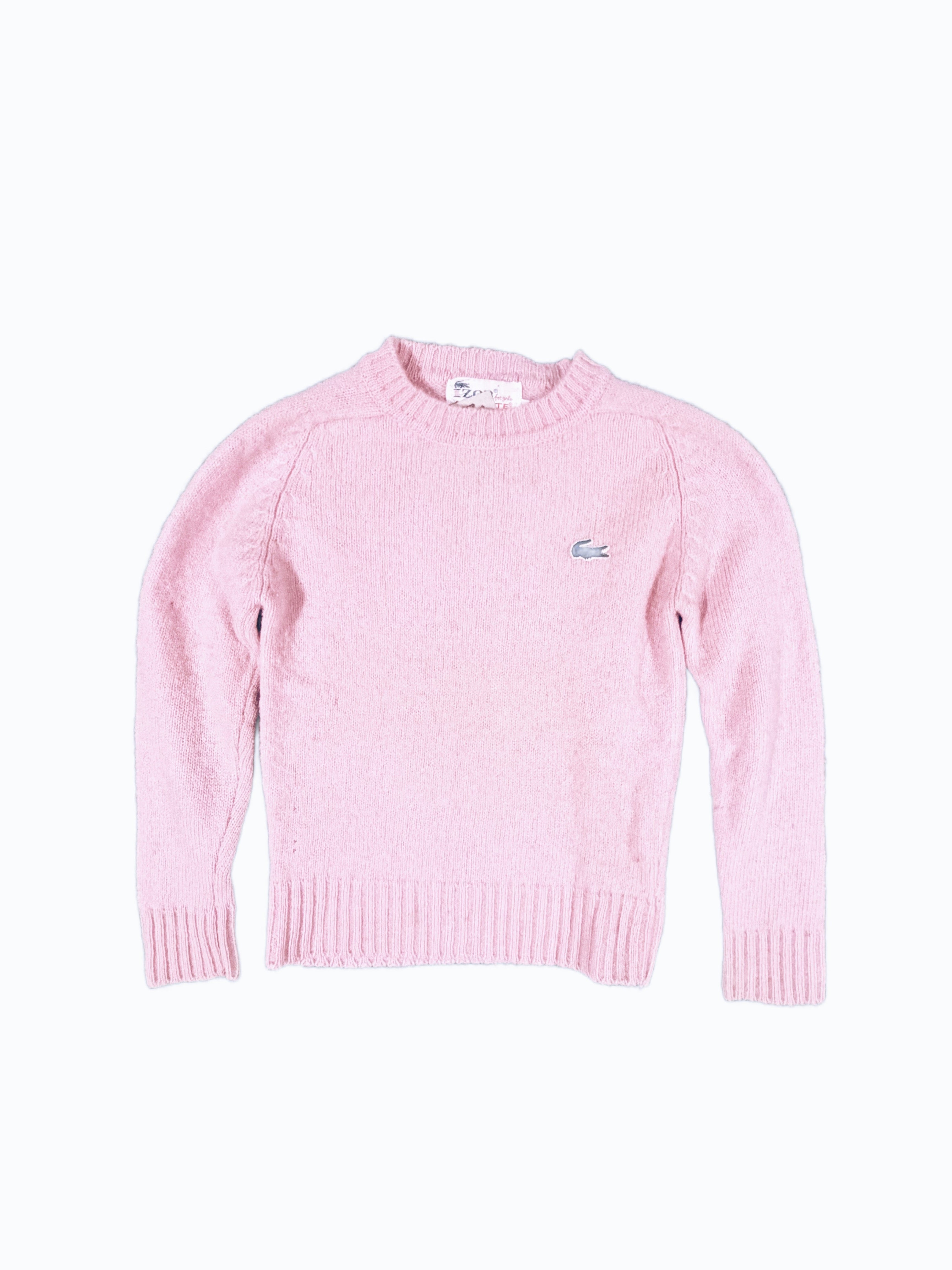 Girl's Vintage Lacoste 100% Wool Pink Sweater