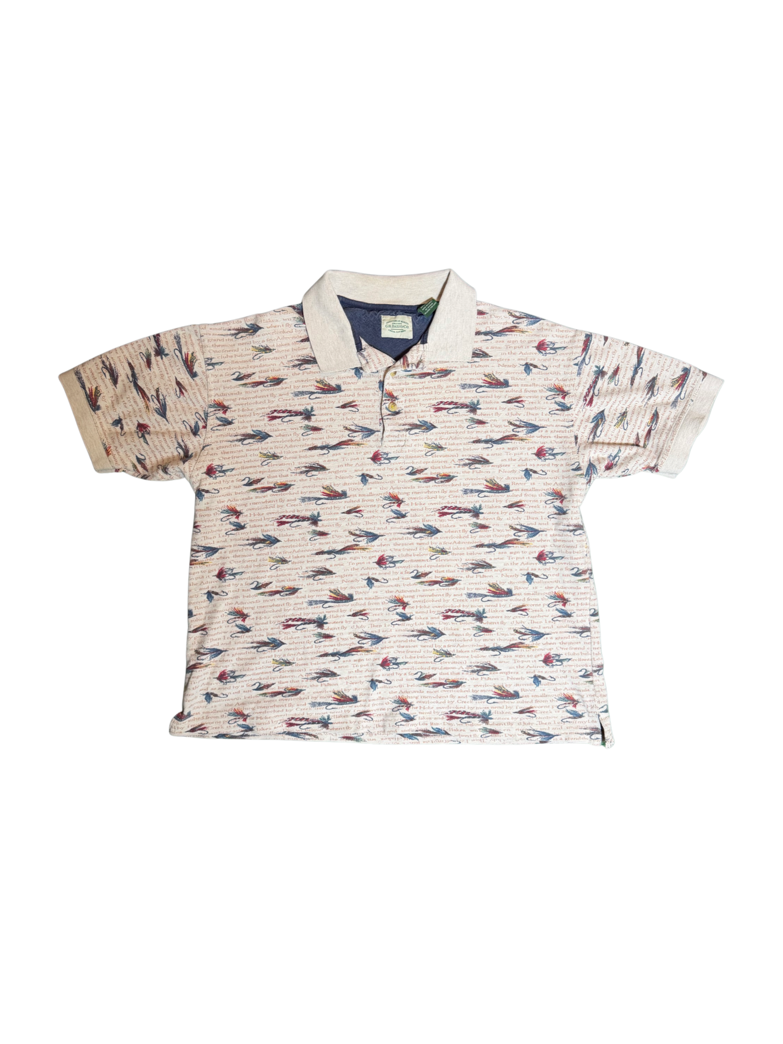 Vintage Fishing Lure Polo