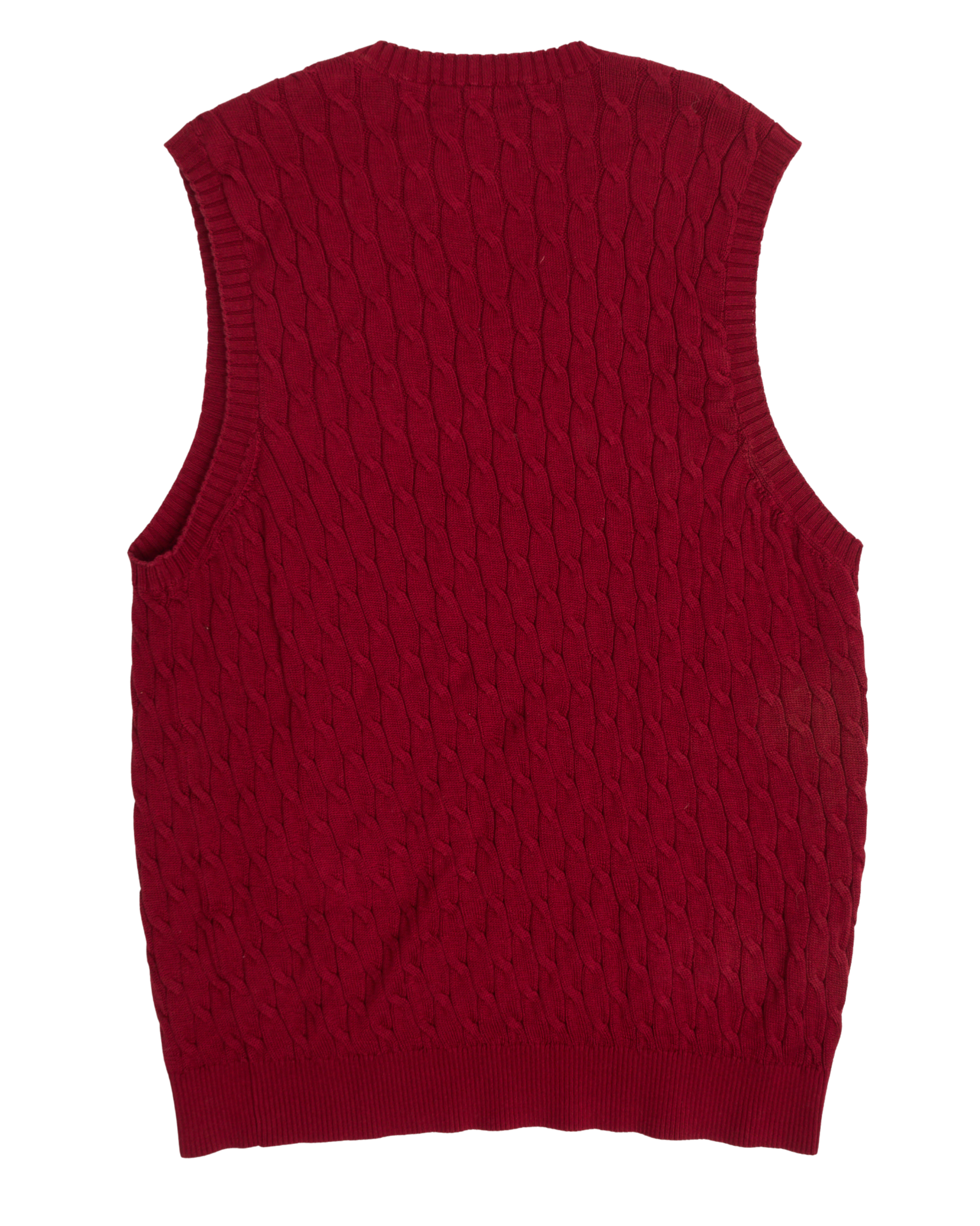 Masters Red Knit Sweatervest