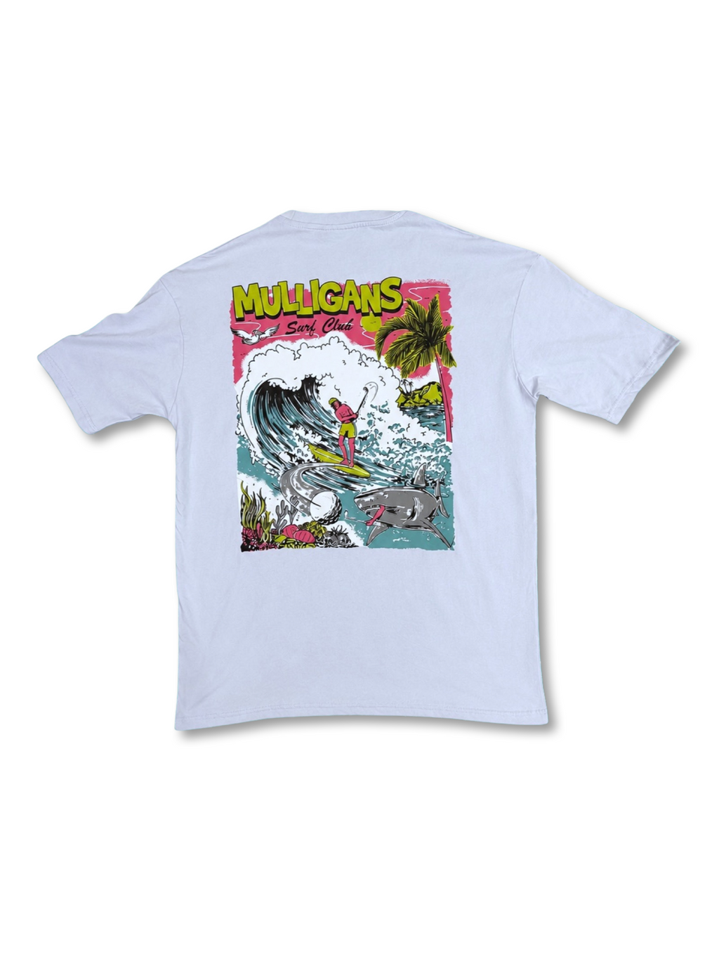 The Mulligan's Surf Club Tee - Surf Blue