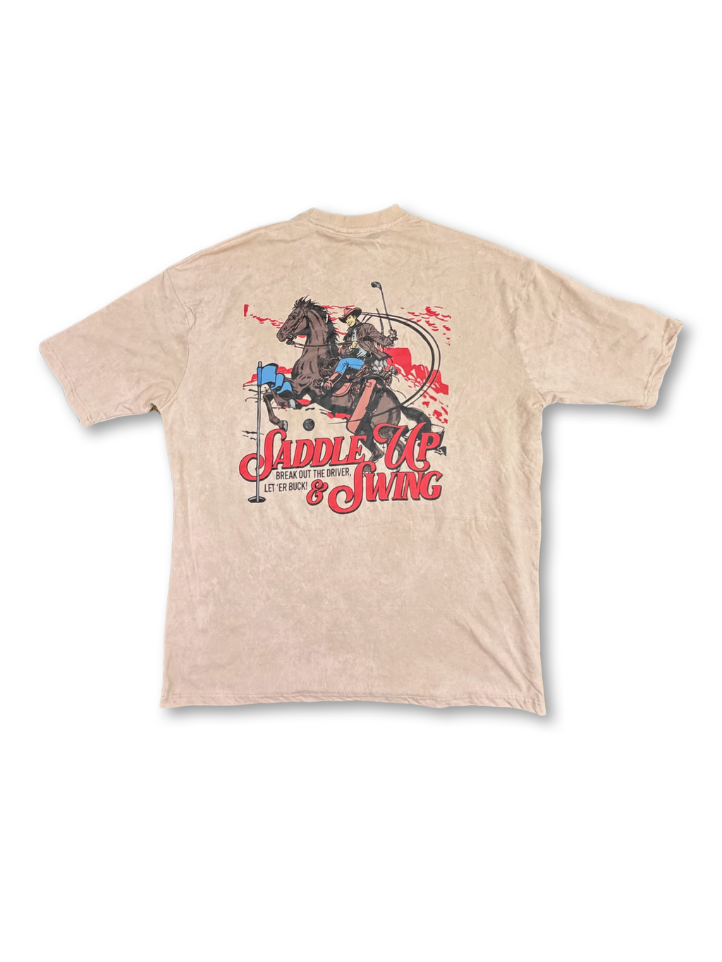 The Saddle Up and Swing Tee - Desert Dust