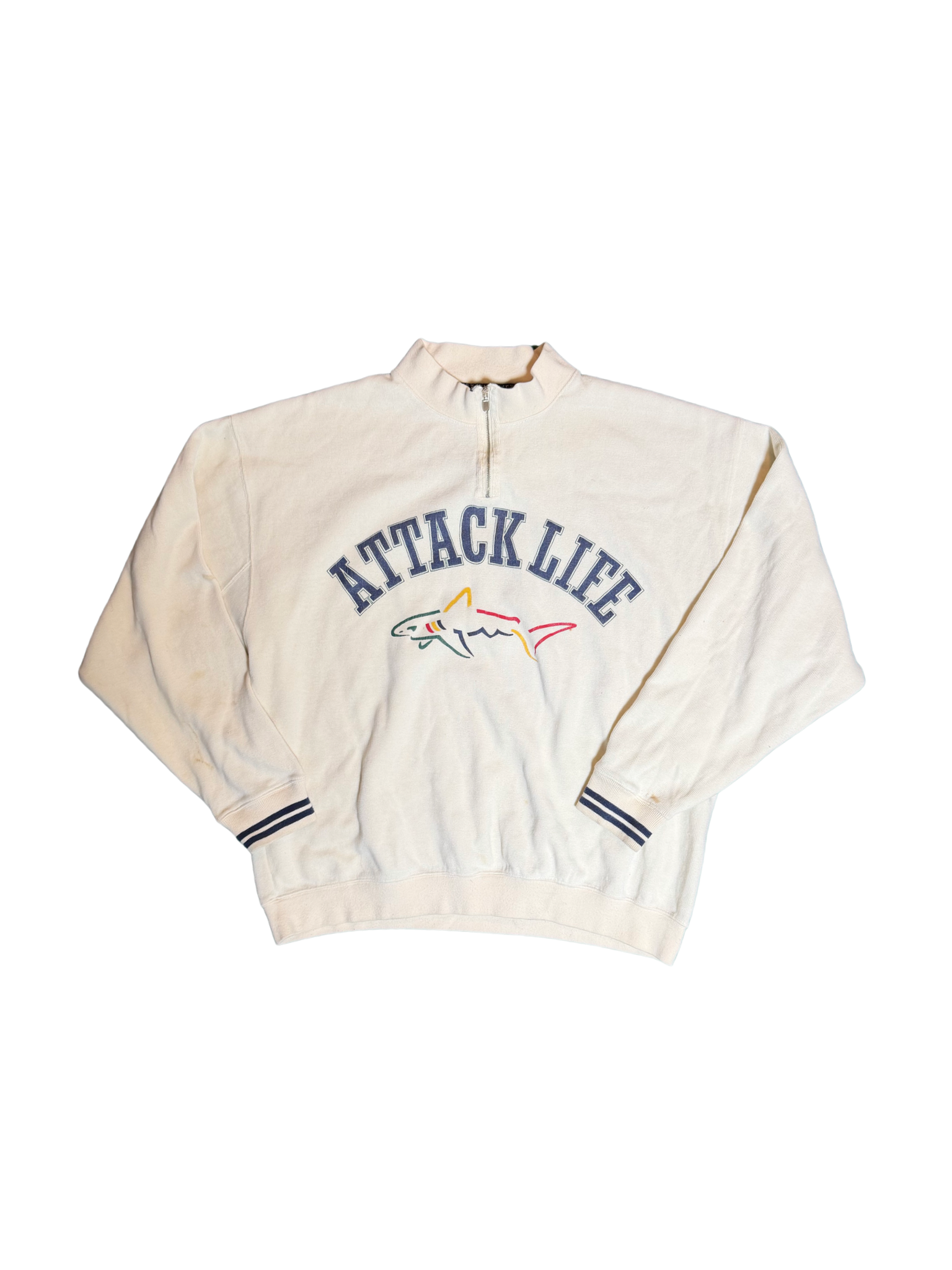 Vintage Greg Norman Attack Life 1/4 Zip (Stain)