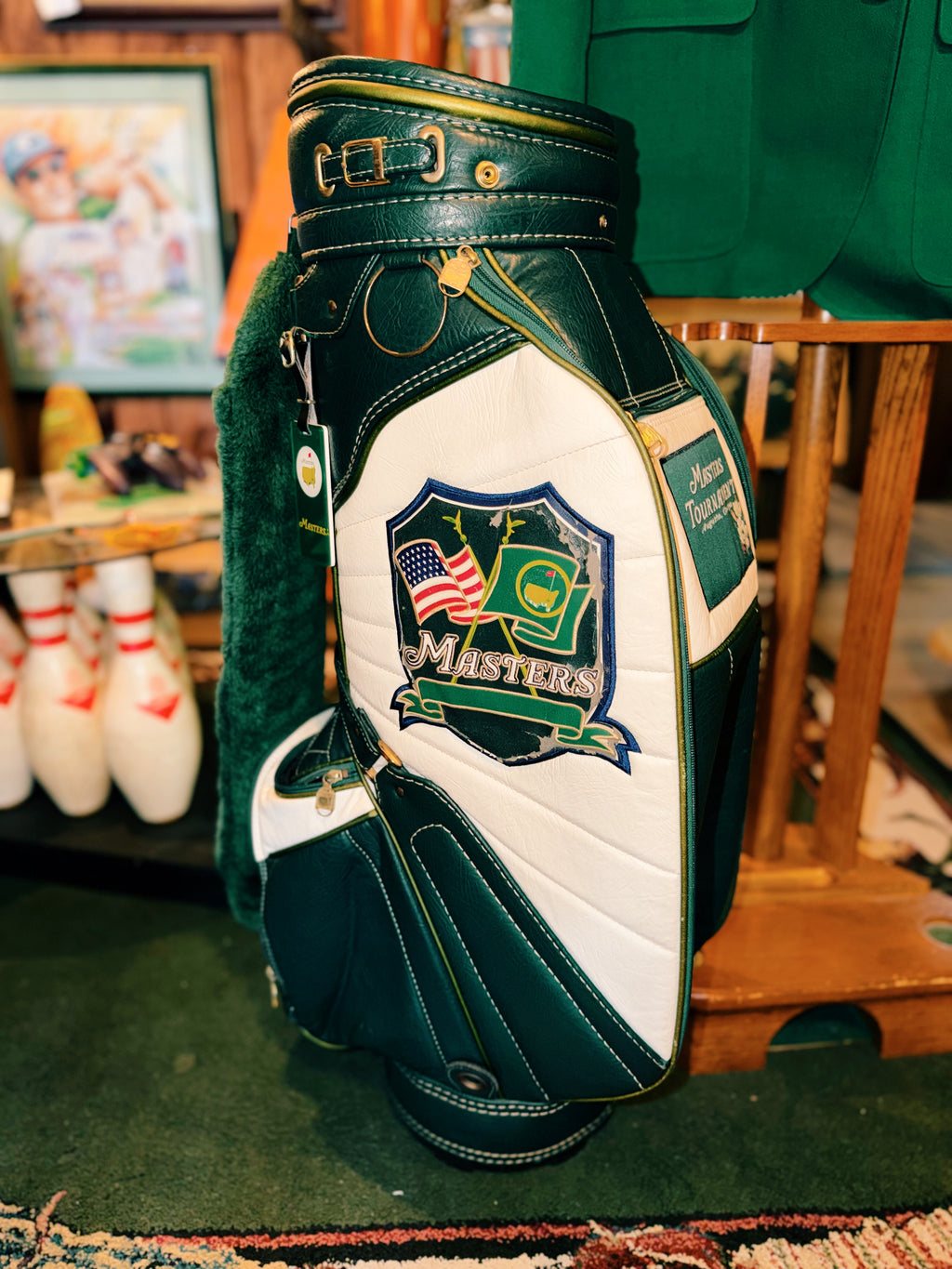 Vintage Masters Crossed Flag Crest Bag