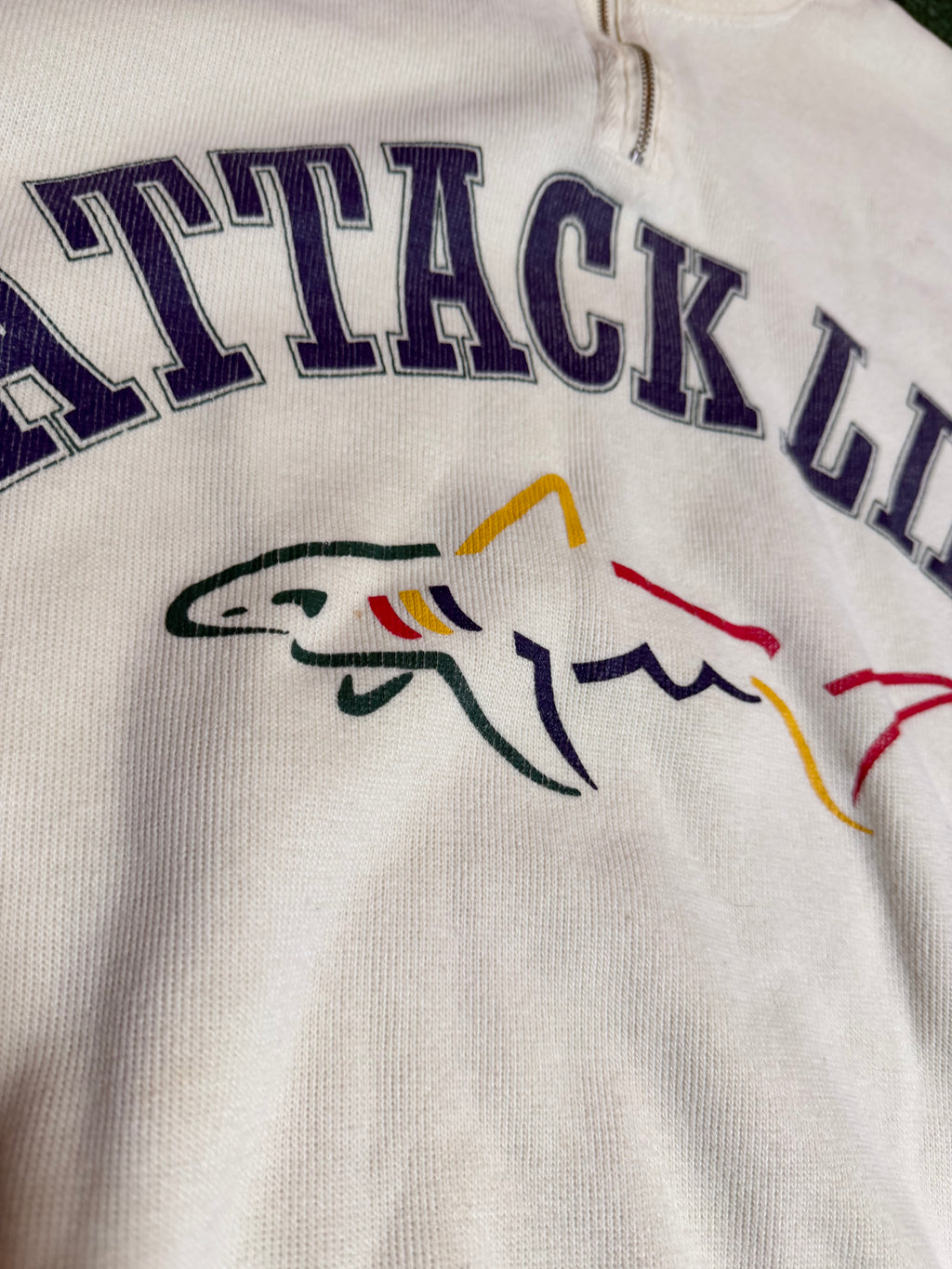 Vintage Greg Norman Attack Life 1/4 Zip (Stain)