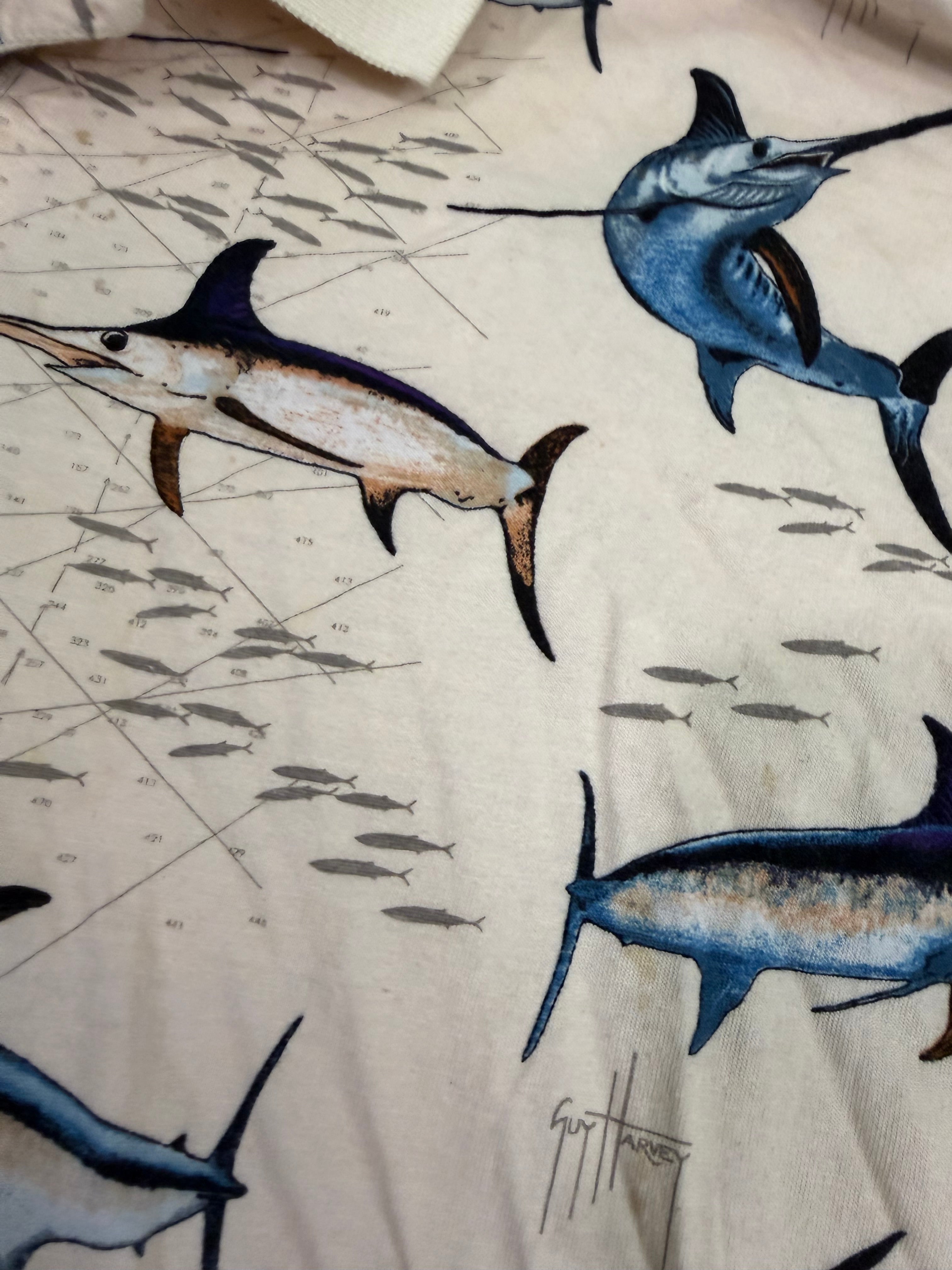 Vintage Guy Harvey Swordfish Polo