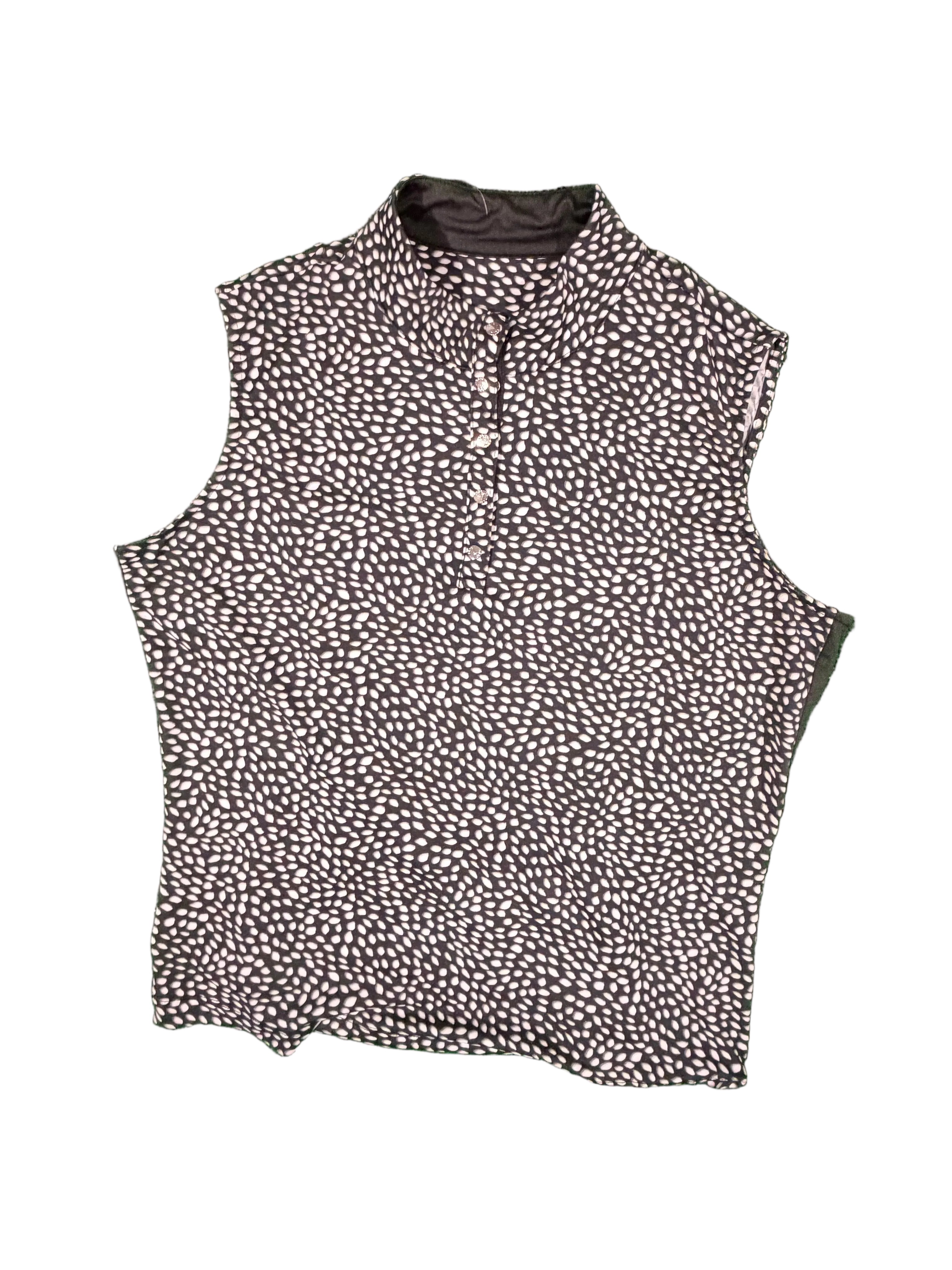 Women's Tail White Pattern Vest