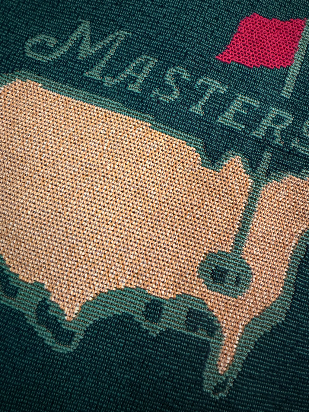 Masters Logo Knit Pillow