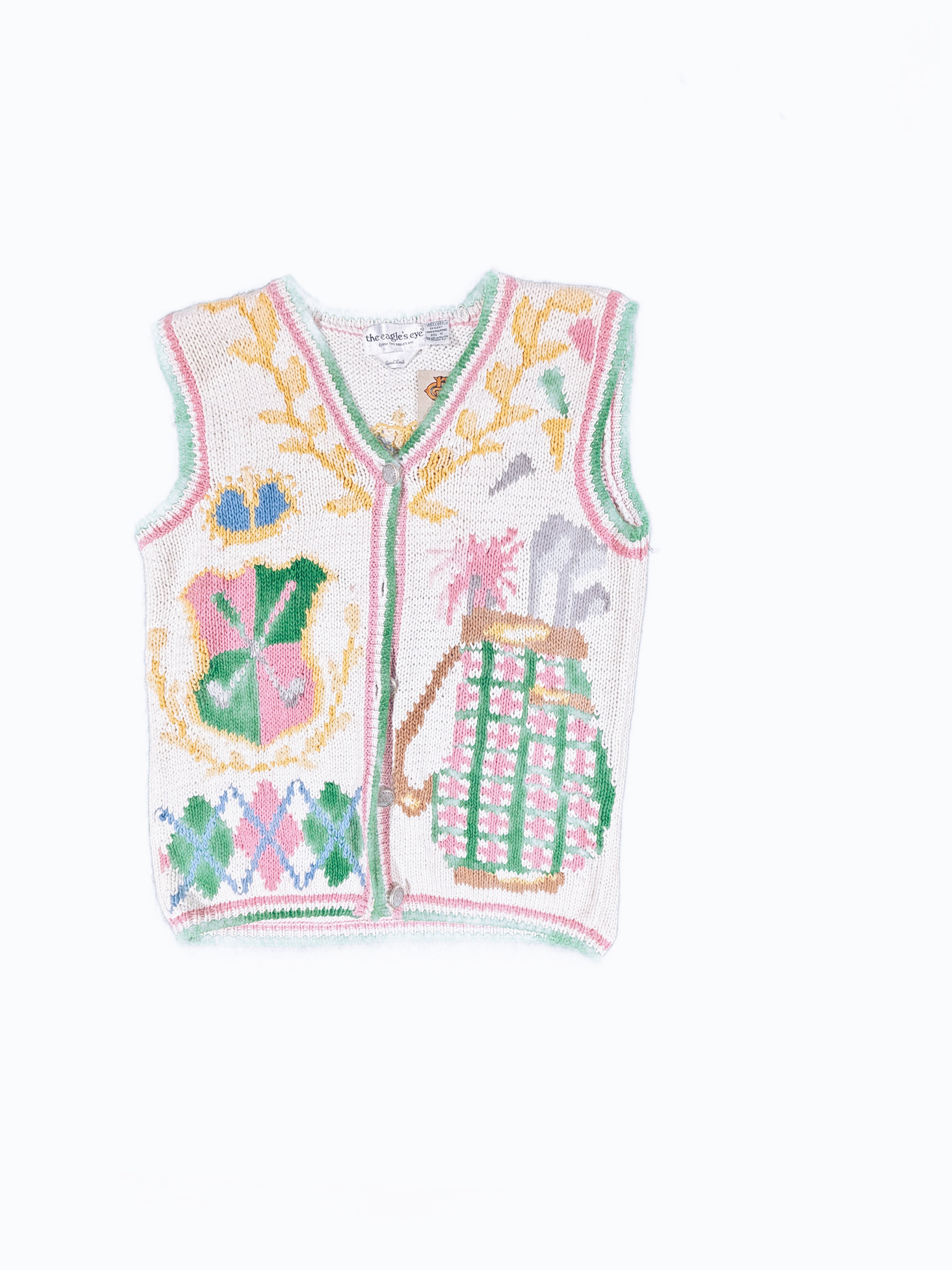 Women's Vintage Handknit Sweatervest