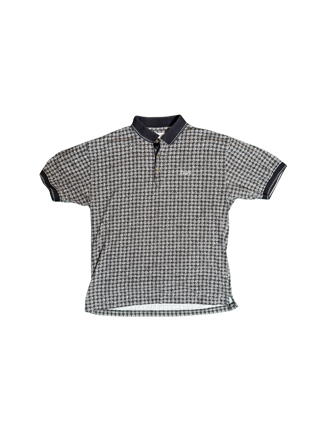 Vintage IZOD Square Pattern Polo