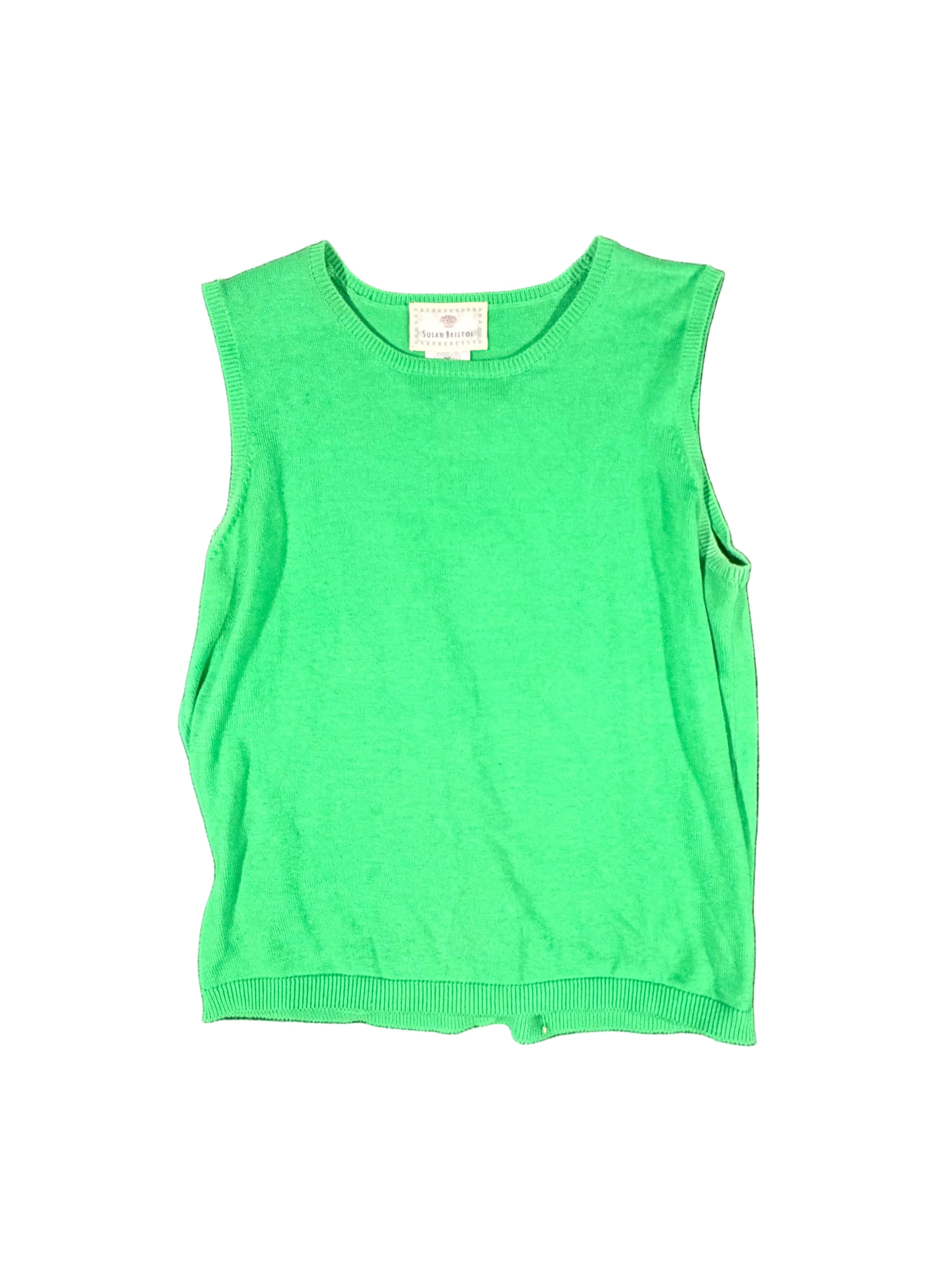Green Woven Tank Top