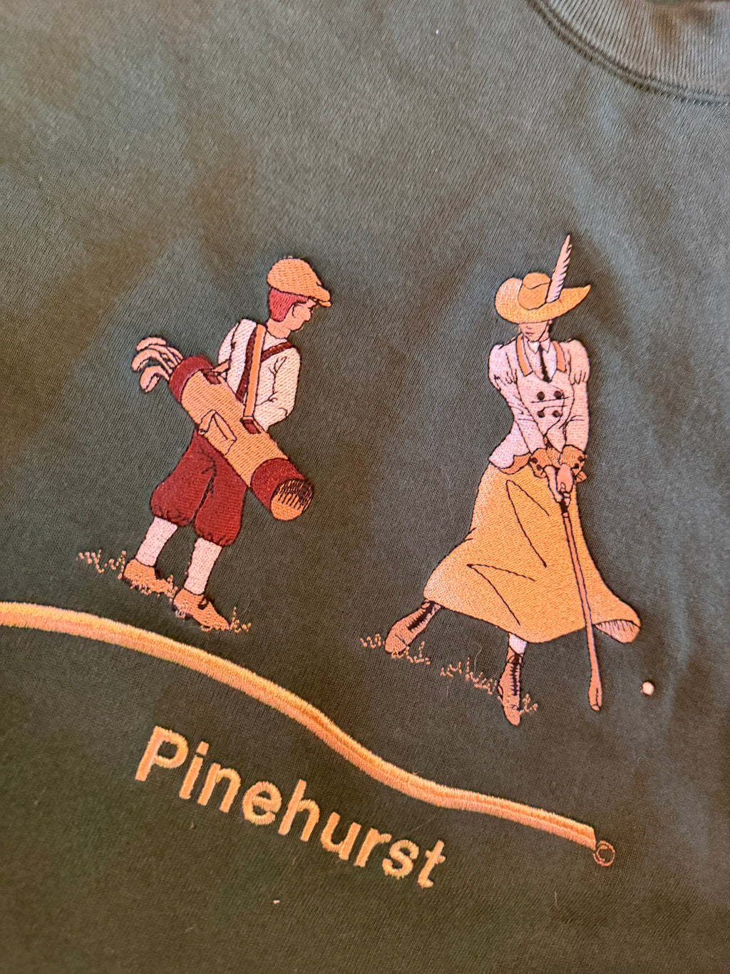 Vintage Green Pinehurst Golfers Crewneck