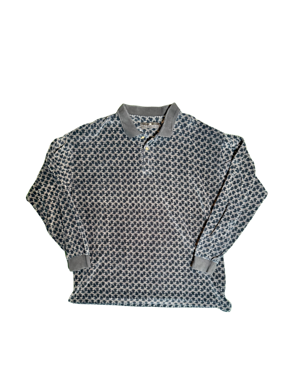 Vintage Long Sleeve Cotton Polo