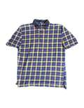 Vintage Blue Yellow Plaid Polo
