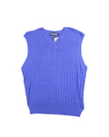 Vintage Blue Woven Polo Golf Vest