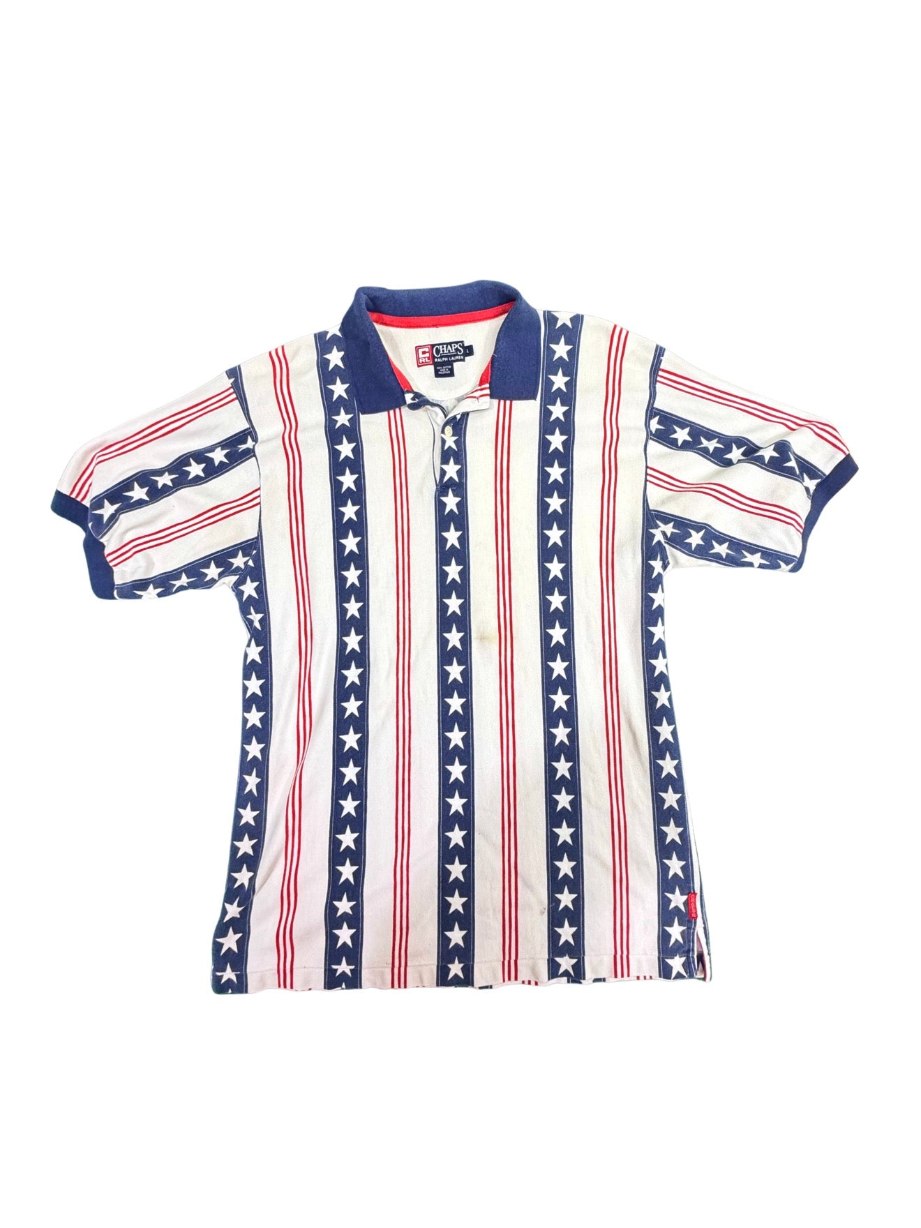 Vintage Stars and Stripes Chaps Polo