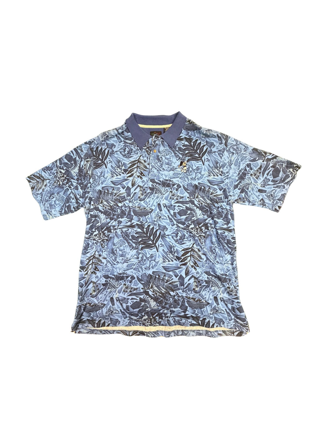 Vintage Greg Norman Tropical Blues Mickey Polo