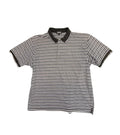 Vintage Ashworth Black and Grey Stripe Polo