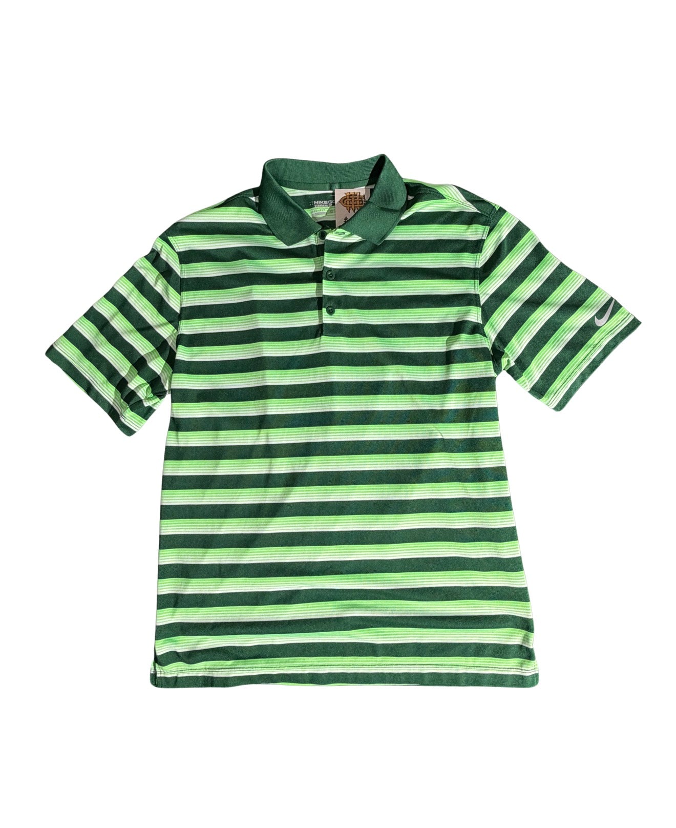 Nike Green Stripe Polo