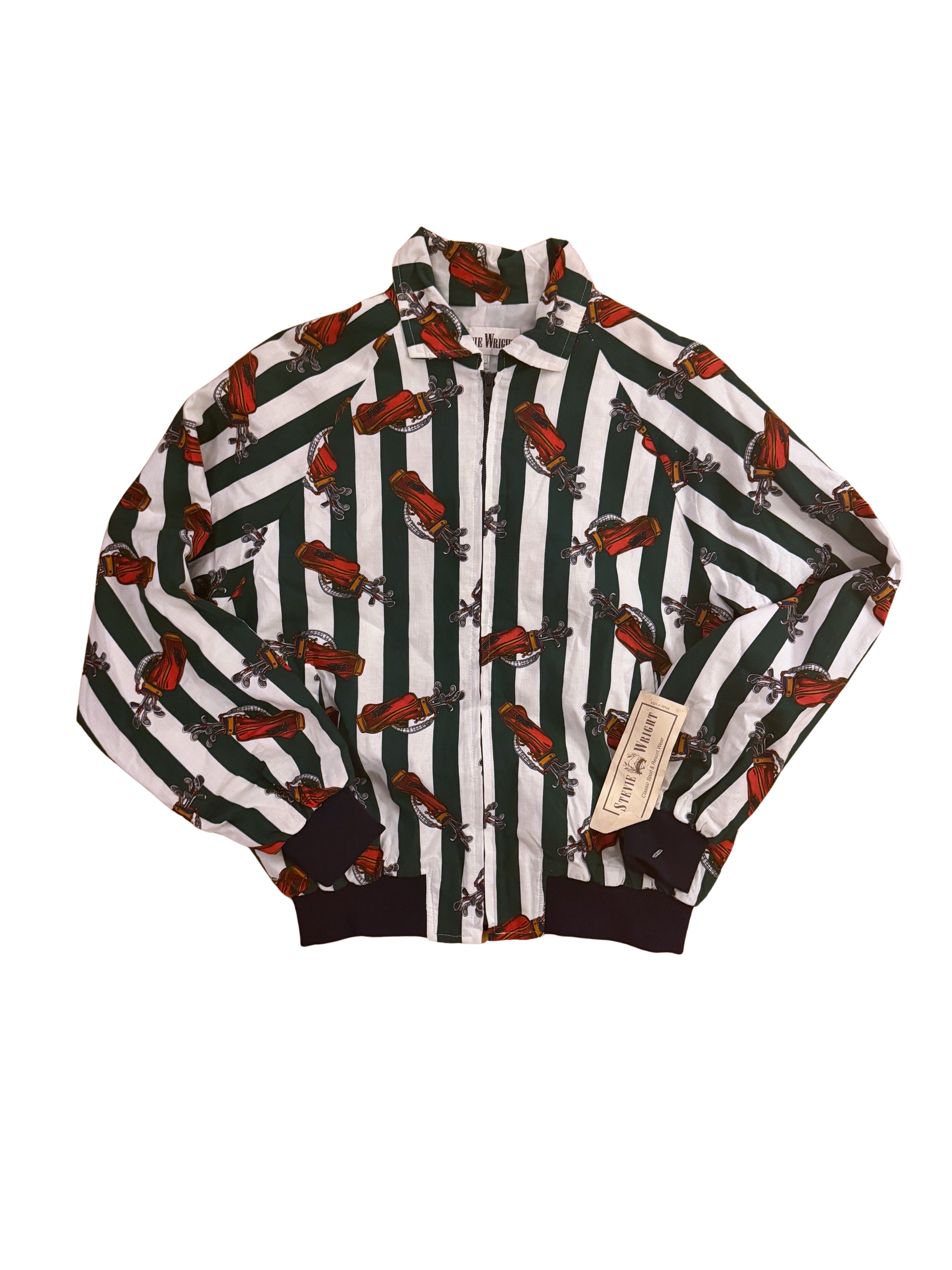 NWT Vintage Stevie Wright Bags and Stripes Jacket