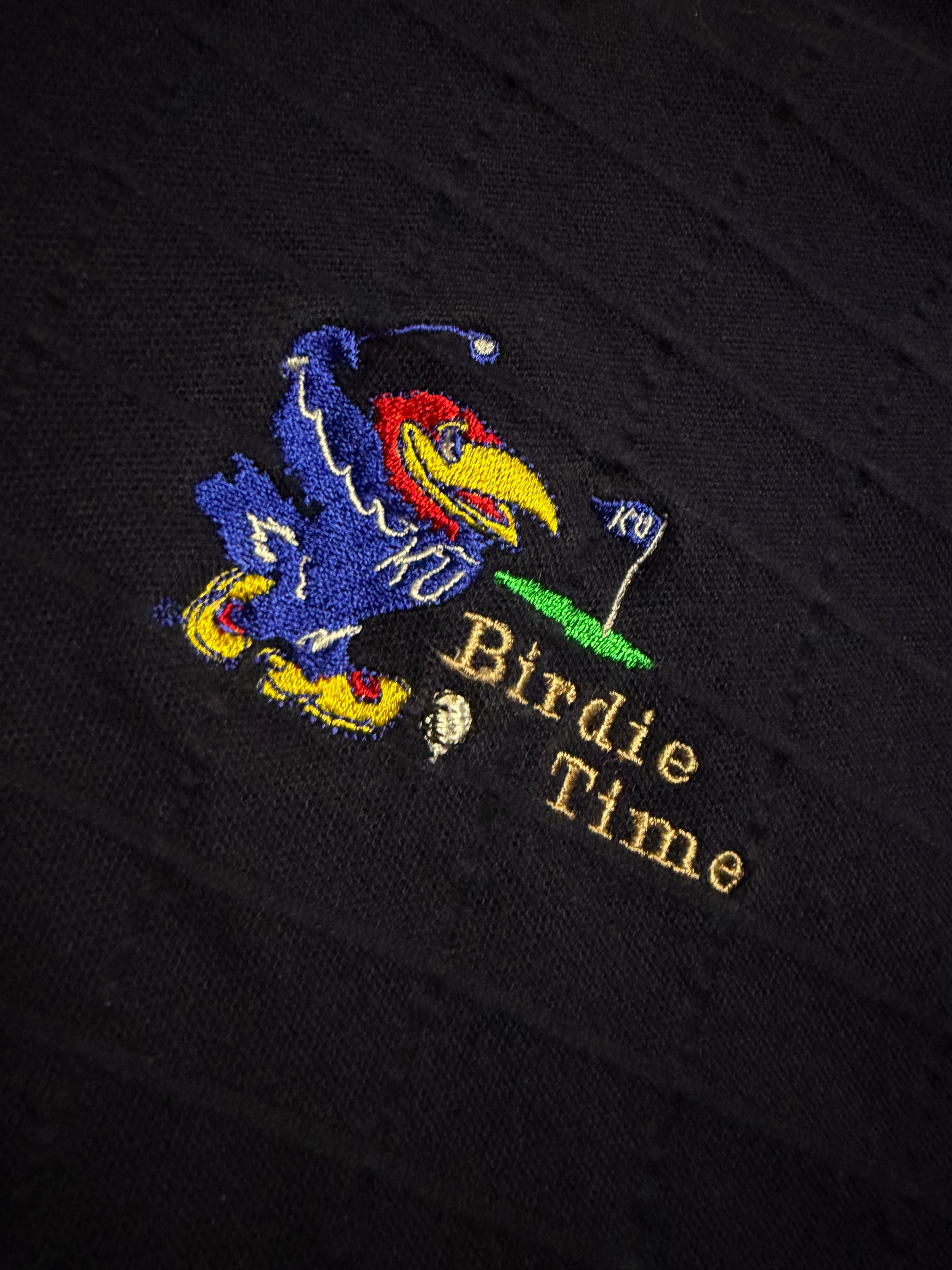 Vintage Kansas Jayhawk Birdie Time Polo