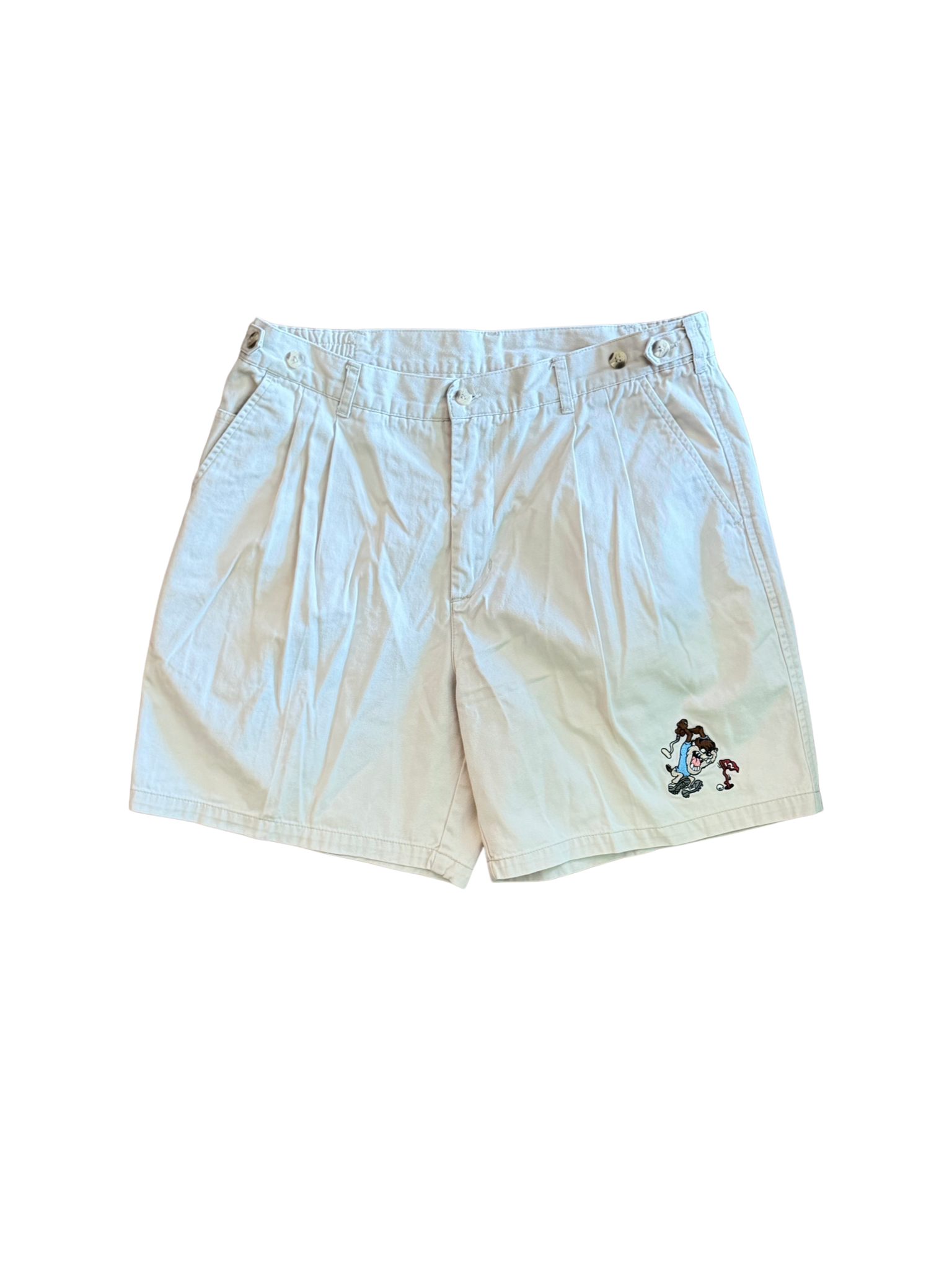 Taz Vintage Men's Looney Tunes Pleated Shorts - 34 - 1