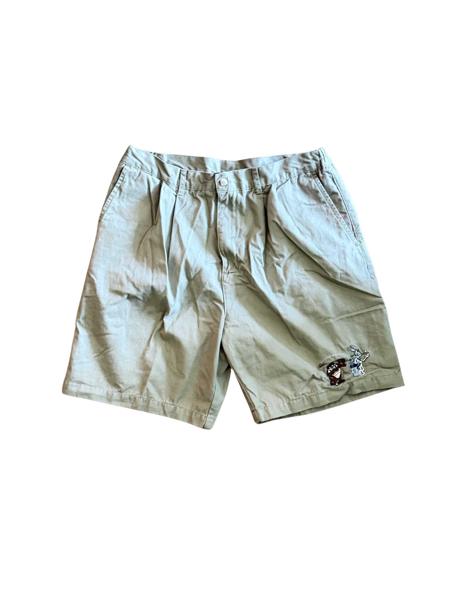 Taz & Bugs Vintage Men's Looney Tunes Pleated Shorts - 34