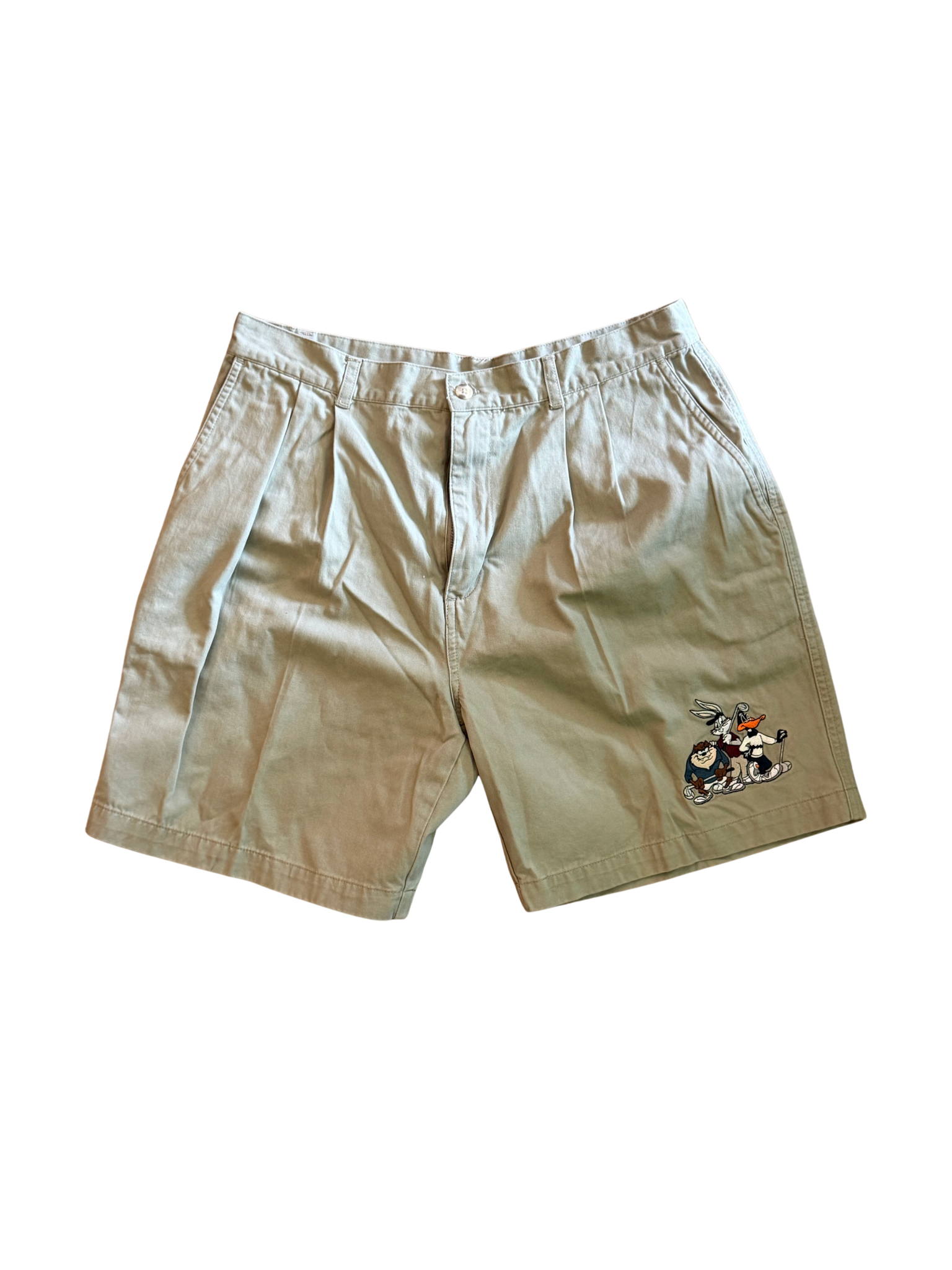 Looney Crew Vintage Men's Looney Tunes Pleated Shorts - 34